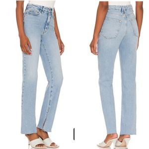 Good American Light Blue Straight Leg Jeans
